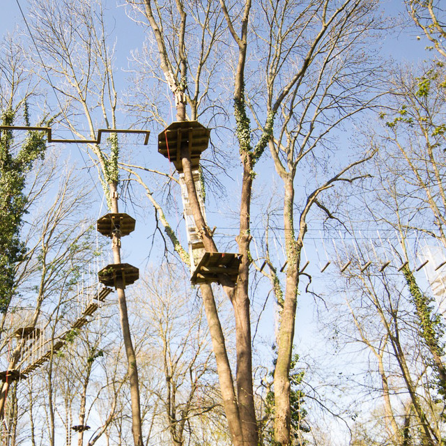 parcours accrobranche parc forestier de la Charmeraie