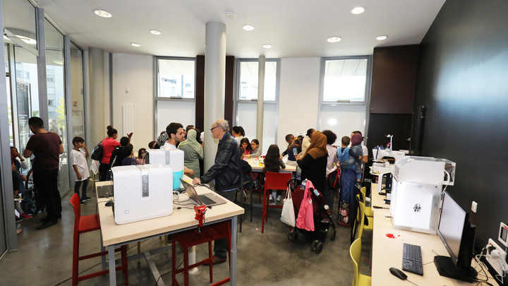 FabLab pendant le jour de l'ouverture de la Micro-Folie le 20 septembre 2019