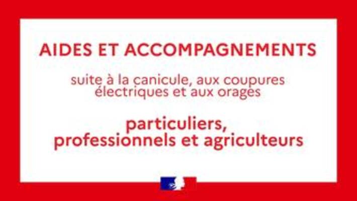  - Épisodes climatiques : les aides à votre disposition