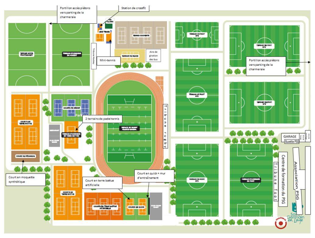 Plan du stade Georges-Lefèvre Plan du stade Georges-Lefèvre