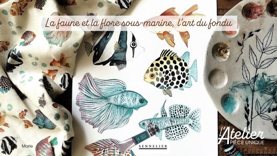 La faune et la flore sous-marine, l'art du fondu