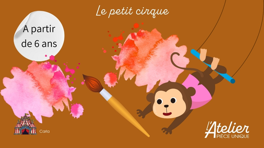 Le petit cirque - peinture et collage