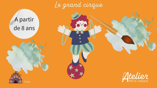 Le grand cirque - peinture et collages