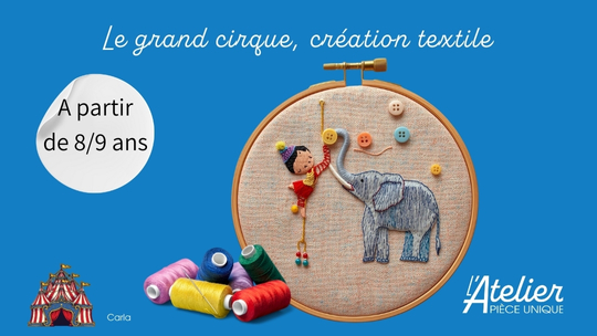 Le grand cirque - peinture et textile
