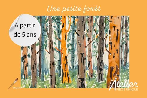 Peinture – Une petite forêt comme David Hockney