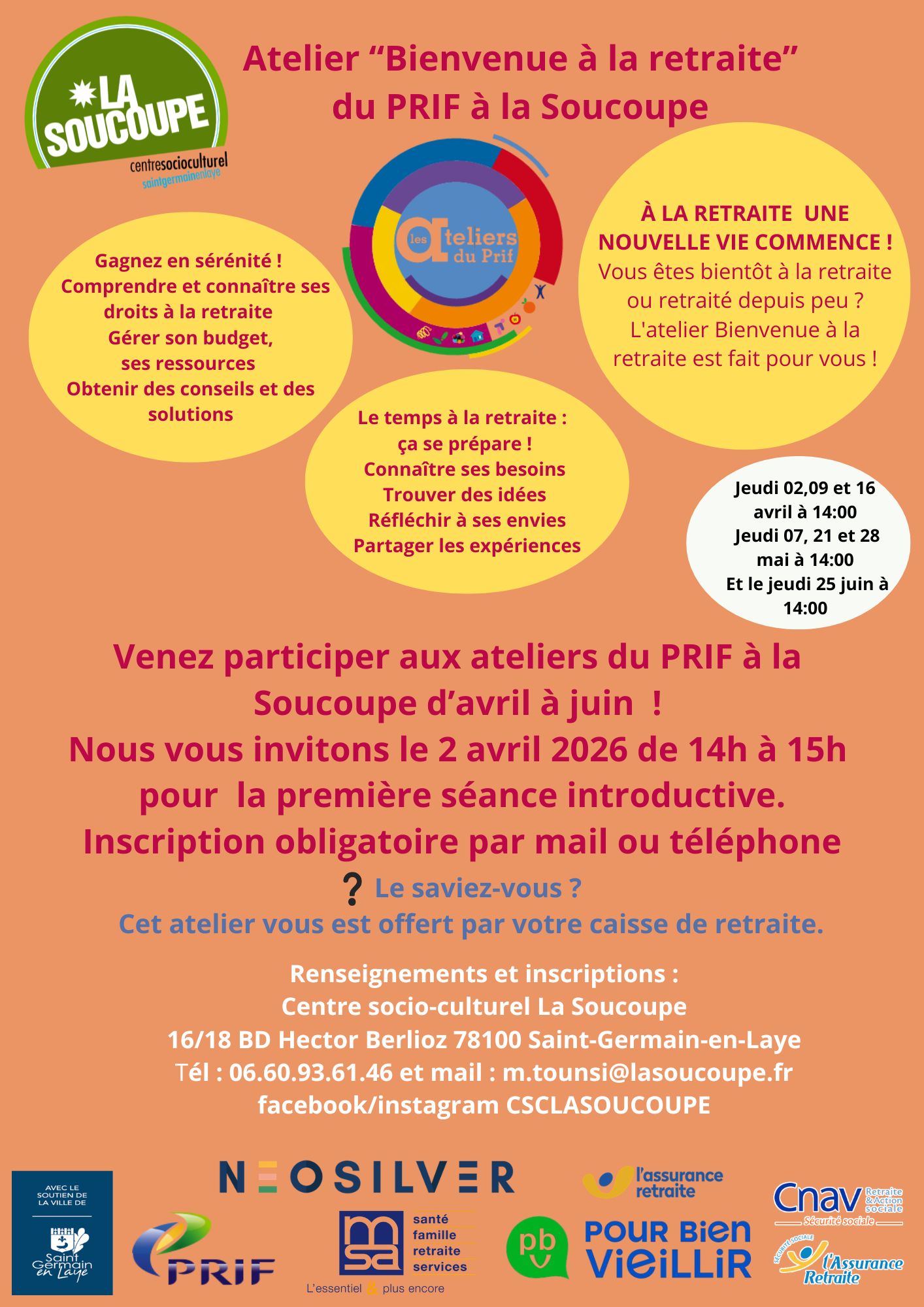 Atelier “Bienvenue à la retraite”