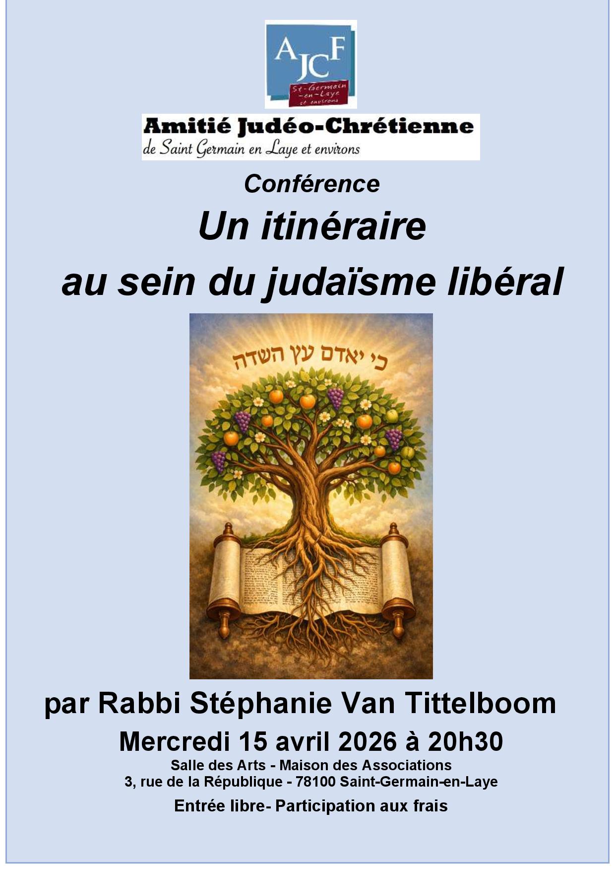 Un itinéraire au sein du judaïsme libéral