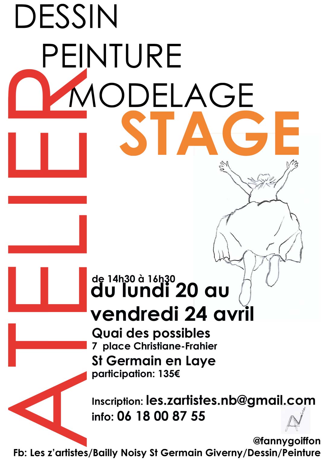 Stage Dessin Peinture Modelage et Pâte Fimo Entants et Adultes