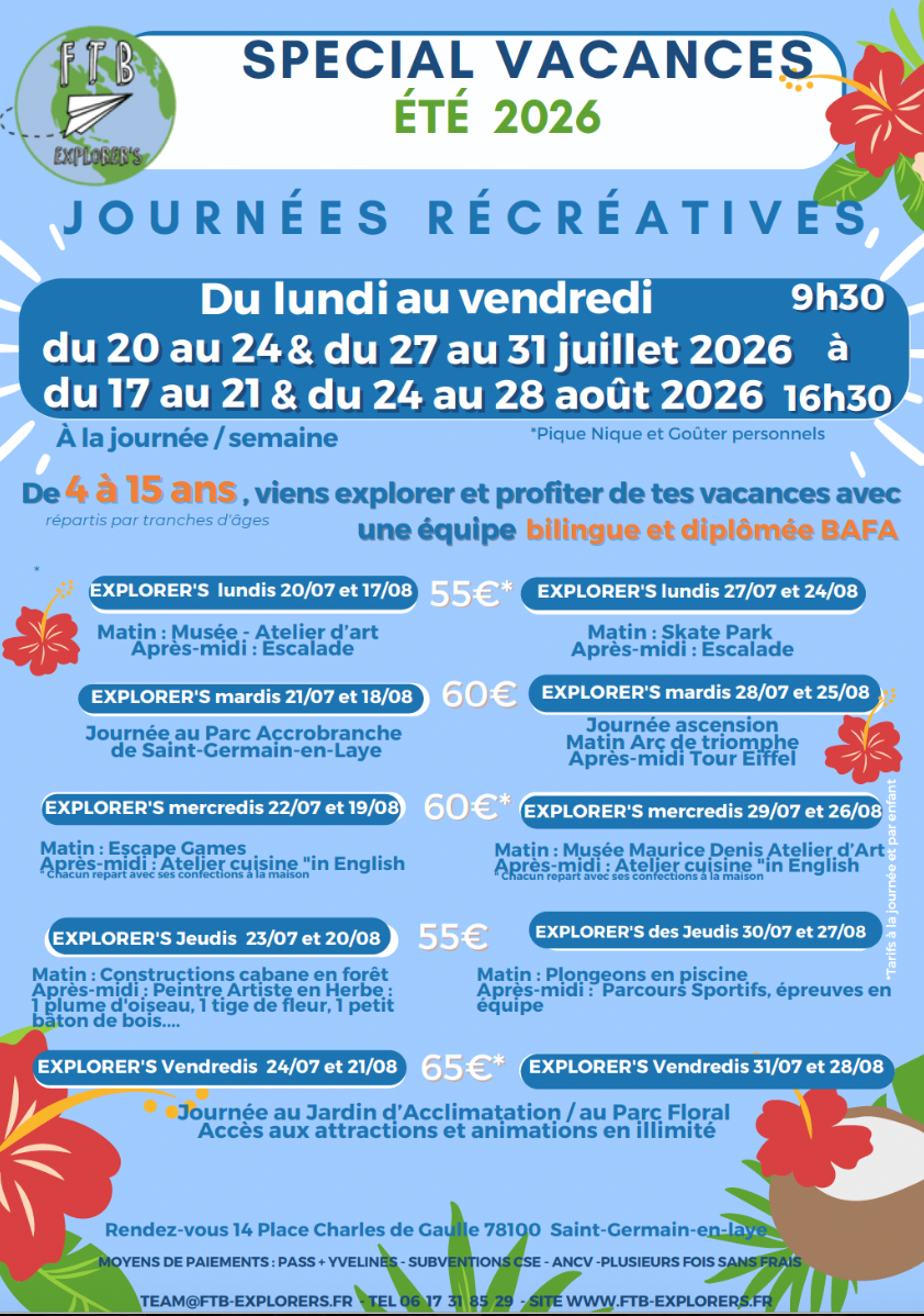 Journées Récréatives Été 2026