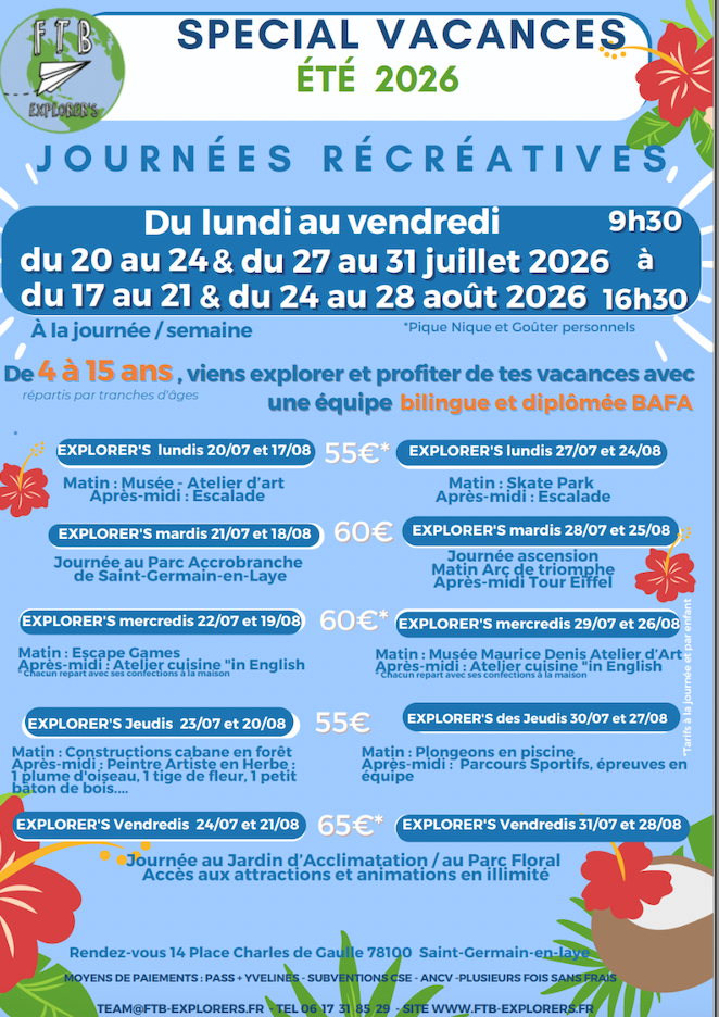 Journées Récréatives Été 2026