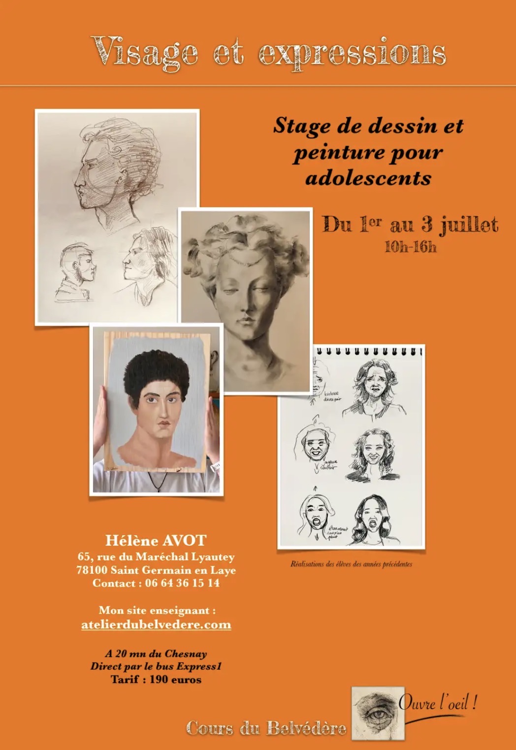 Stage de dessin et peinture pour adolescents