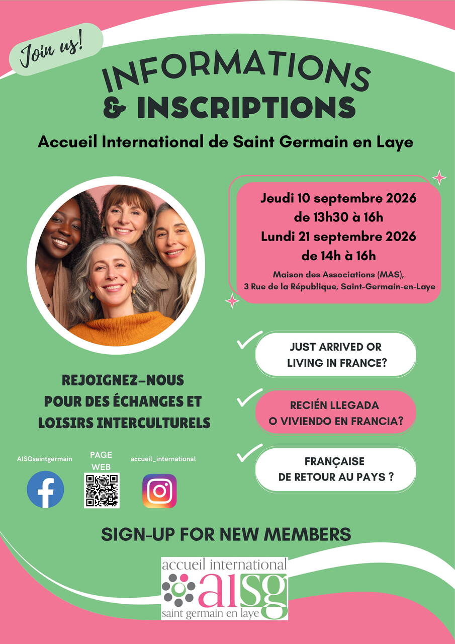 Accueil International de Saint Germain en Laye - Informations & inscriptions
