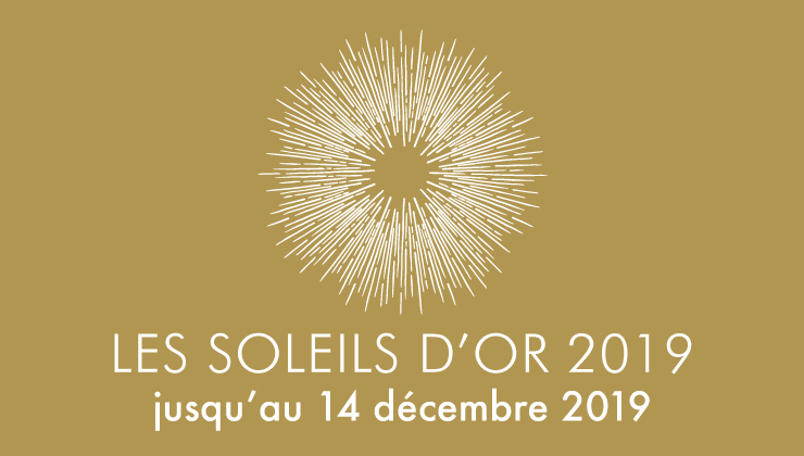 Soleils d'or 2019 Illustration des Soleil d'Or, dont les inscriptions se déroulent du 6 novembre au 14 décembre