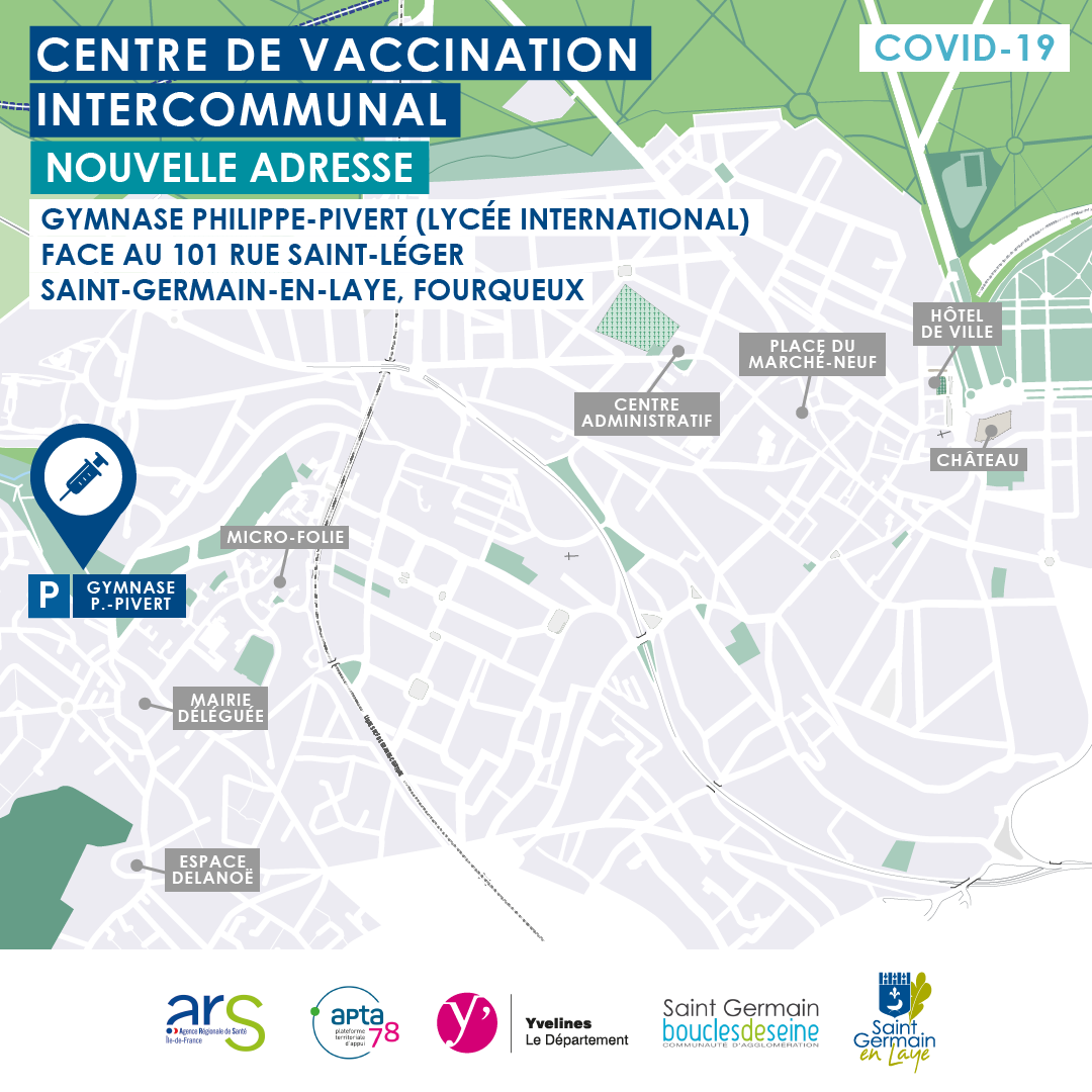 Le centre de vaccination de Saint-Germain-en-Laye se situe ...