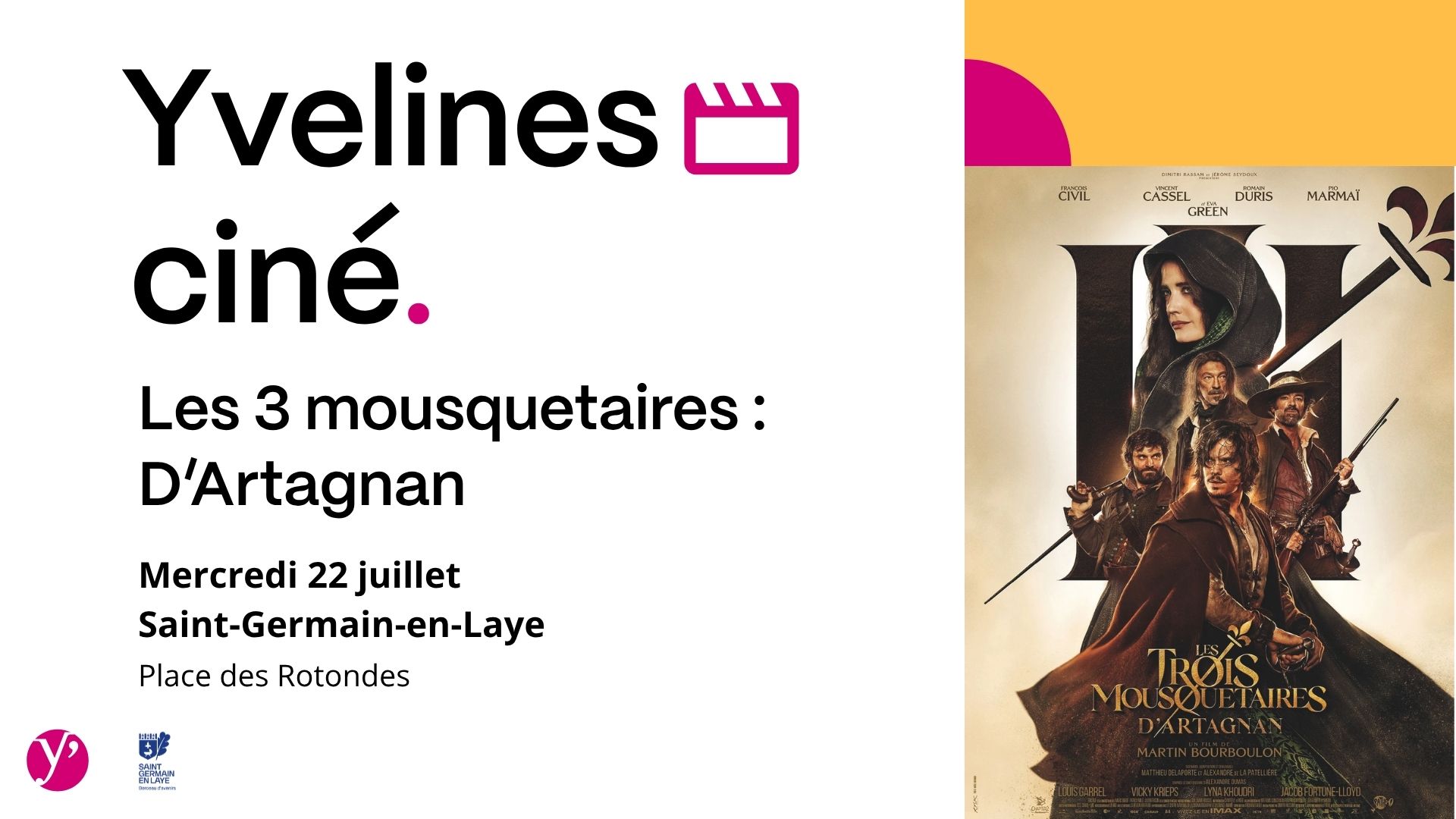 Une soirée cinéma sous les étoiles avec « Les Trois Mousquetaires : D'Artagnan »