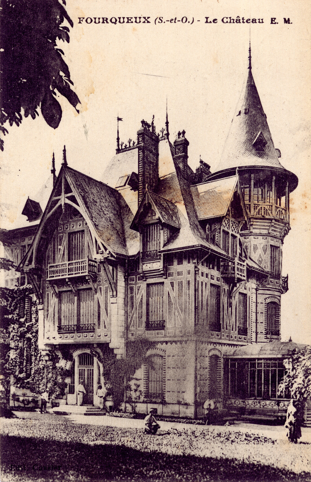 Ancienne carte postale de la Villa Colin