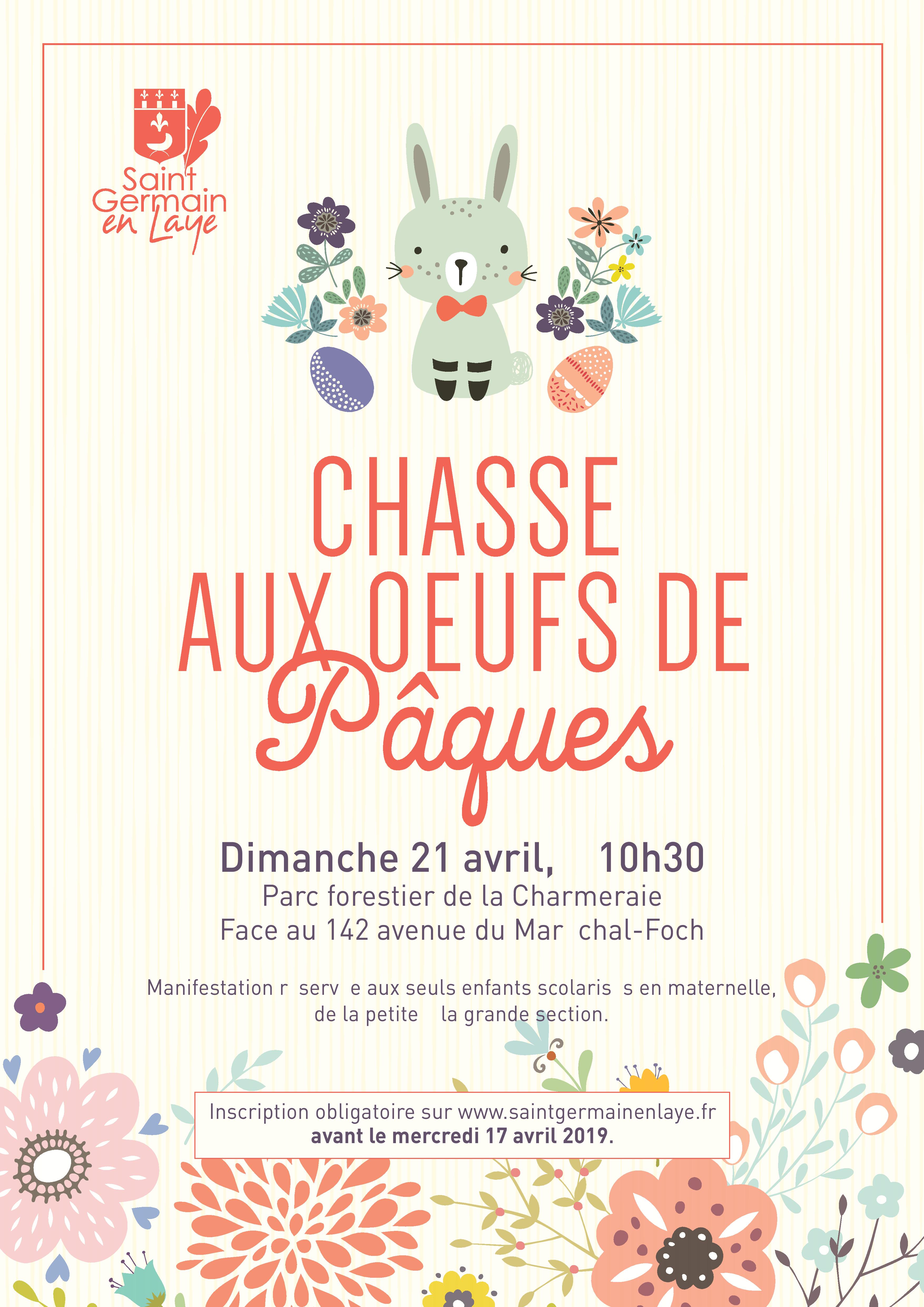 Affiche Grande chasse aux œufs de Pâques Affiche Grande chasse aux œufs de Pâques