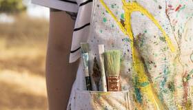 Les p'tits z'artistes : Tree painting