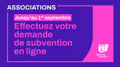 Associations : effectuez votre demande de subvention en ligne