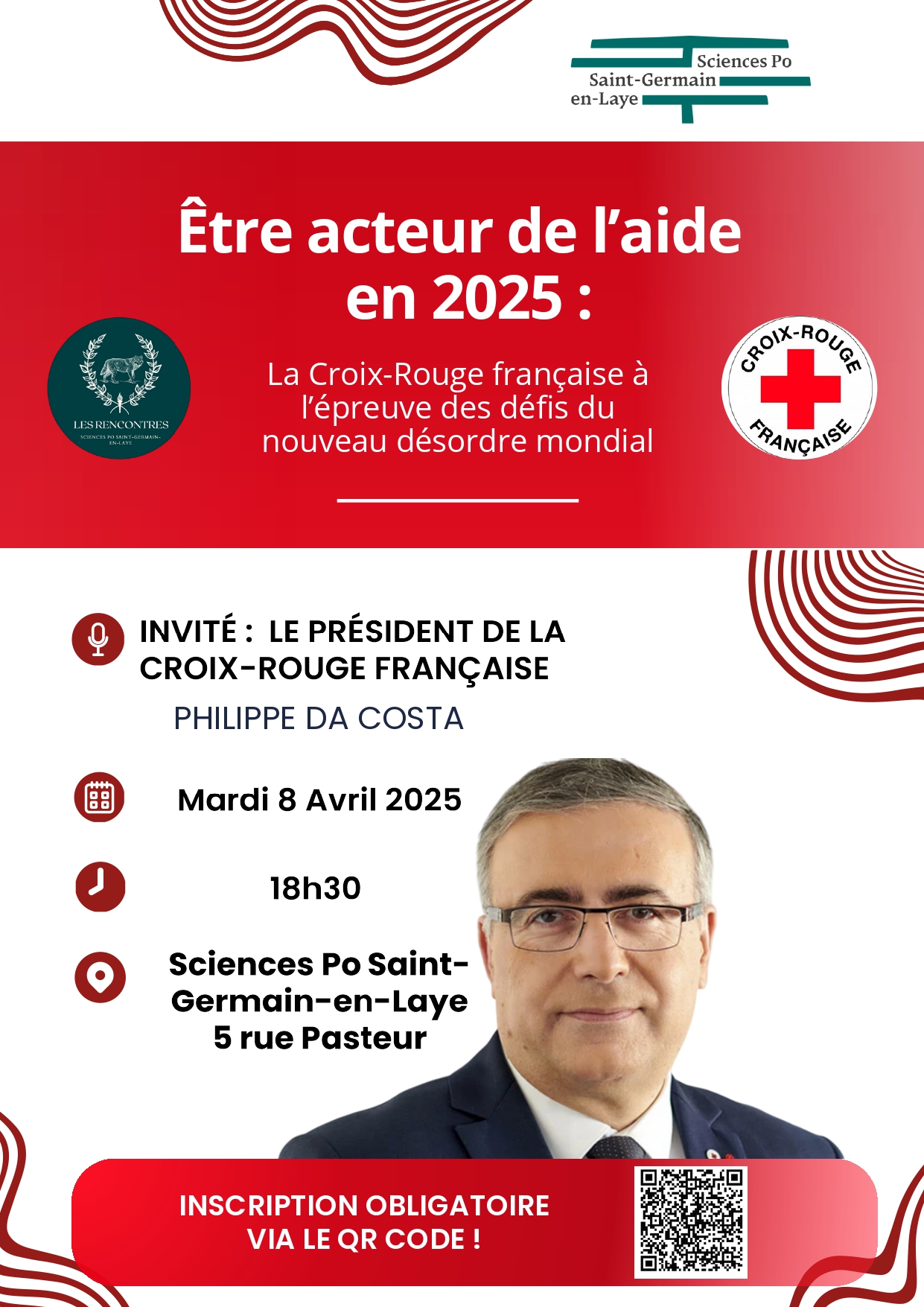 Conférence - Président de la Croix-Rouge française à Sciences Po Saint-Germain-en-Laye