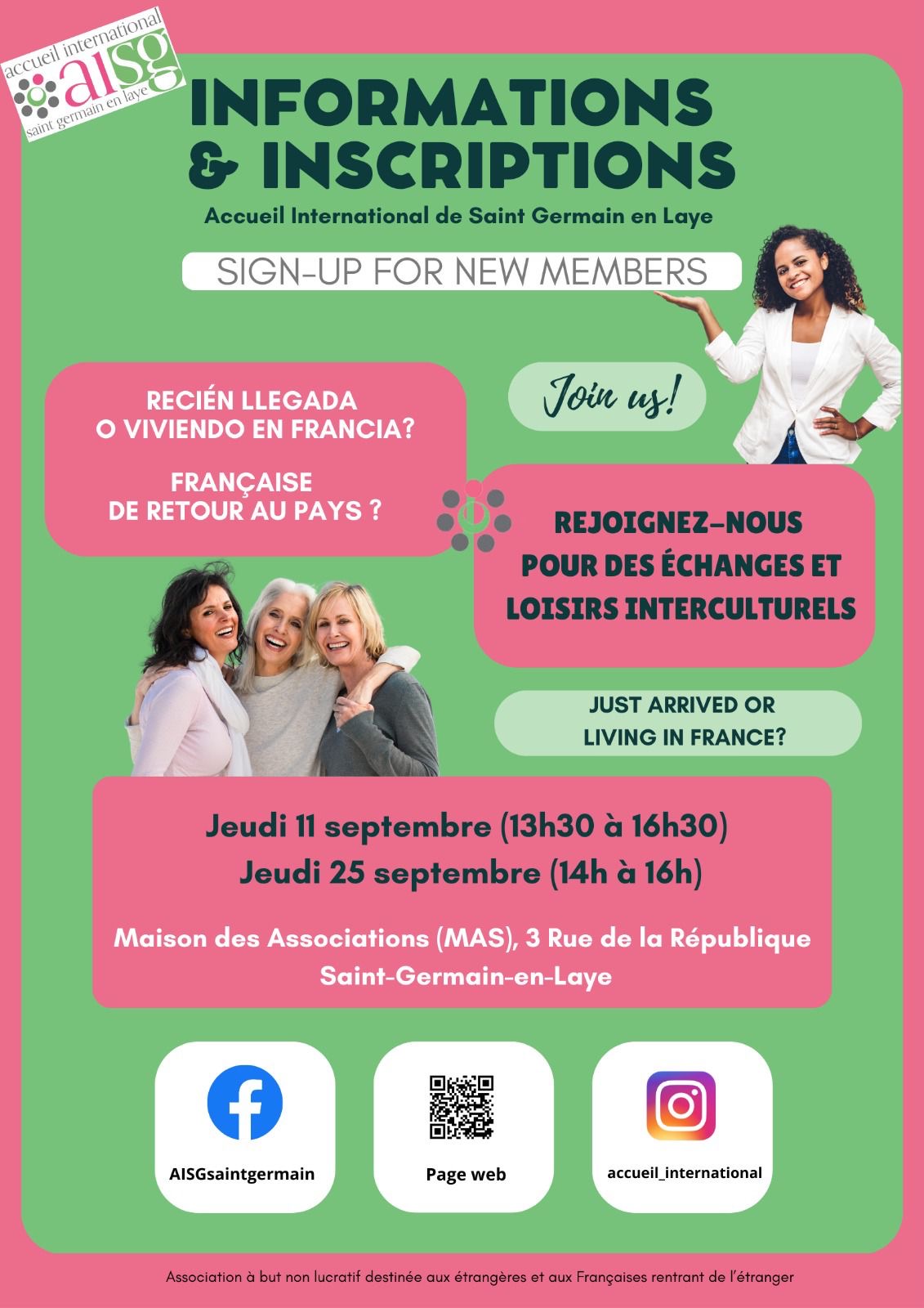 AISG - informations & inscriptions