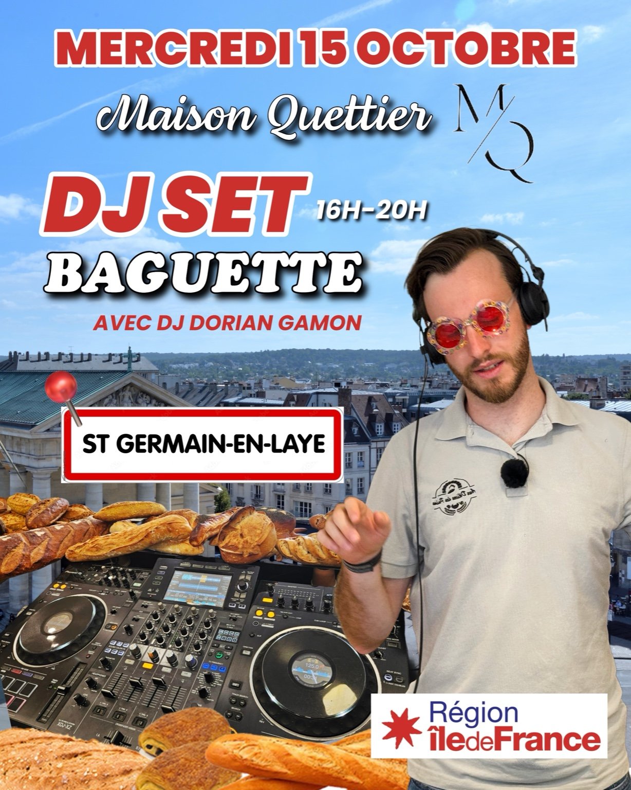 DJ baguette à Fourqueux